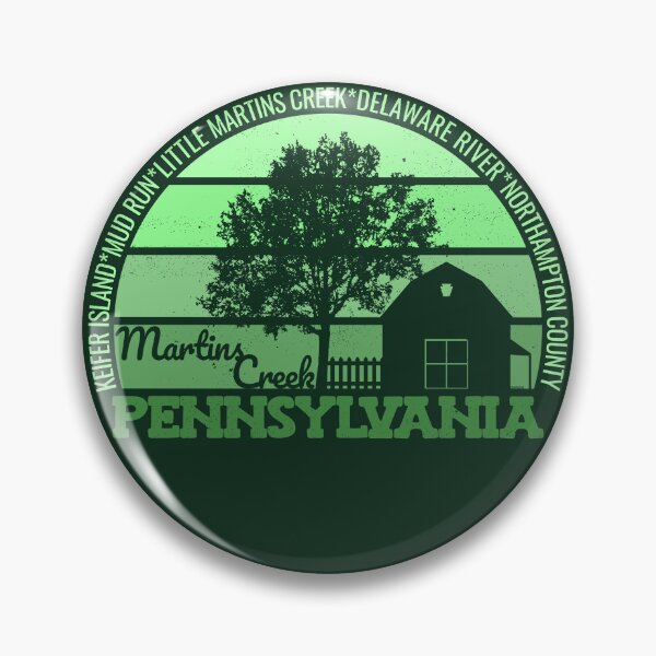Item preview, Martin's Creek Pennsylvania Sunset Retro Vintage Local Pride Logo designed and sold by CRHPOD20.