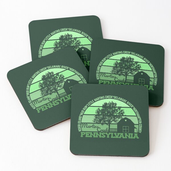 Item preview, Martin's Creek Pennsylvania Sunset Retro Vintage Local Pride Logo designed and sold by CRHPOD20.