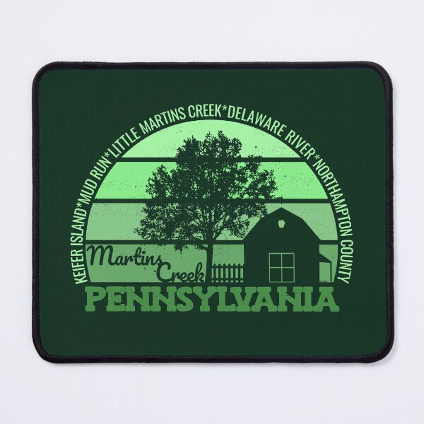 Item preview, Martin's Creek Pennsylvania Sunset Retro Vintage Local Pride Logo designed and sold by CRHPOD20.