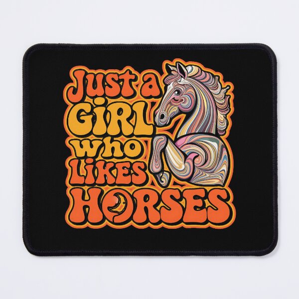 Item preview, JUST A GIRL WHO LIKES HORSES horse enthusiast lady horseback riders design designed and sold by Jt41.