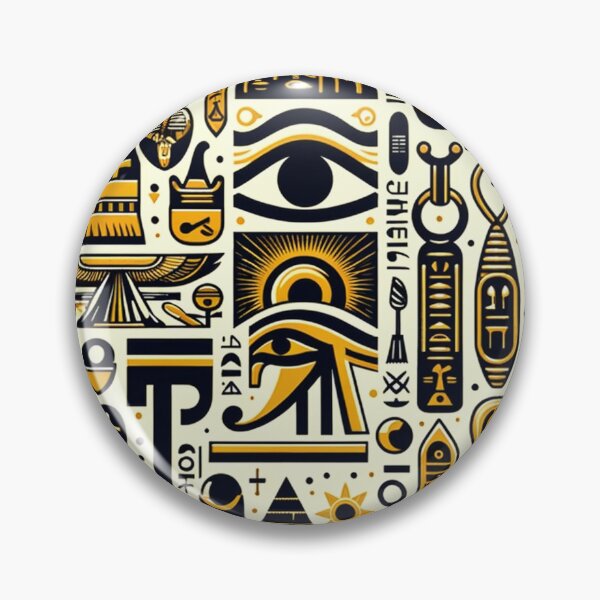 Item preview, Ancient Egyptian Symbols and Hieroglyphic Pattern designed and sold by mpdesigns73.