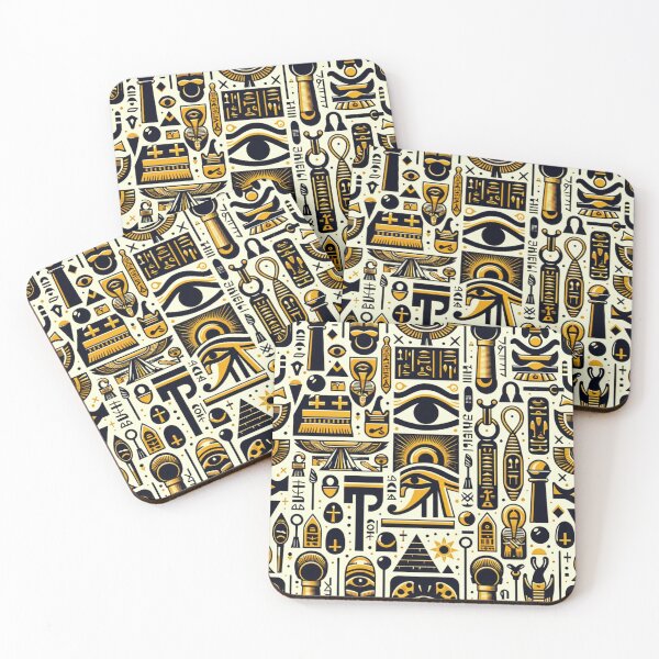 Item preview, Ancient Egyptian Symbols and Hieroglyphic Pattern designed and sold by mpdesigns73.