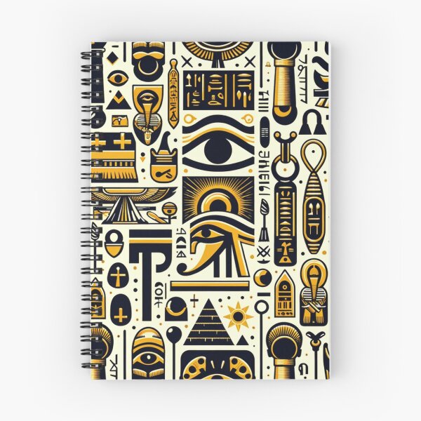 Item preview, Ancient Egyptian Symbols and Hieroglyphic Pattern designed and sold by mpdesigns73.