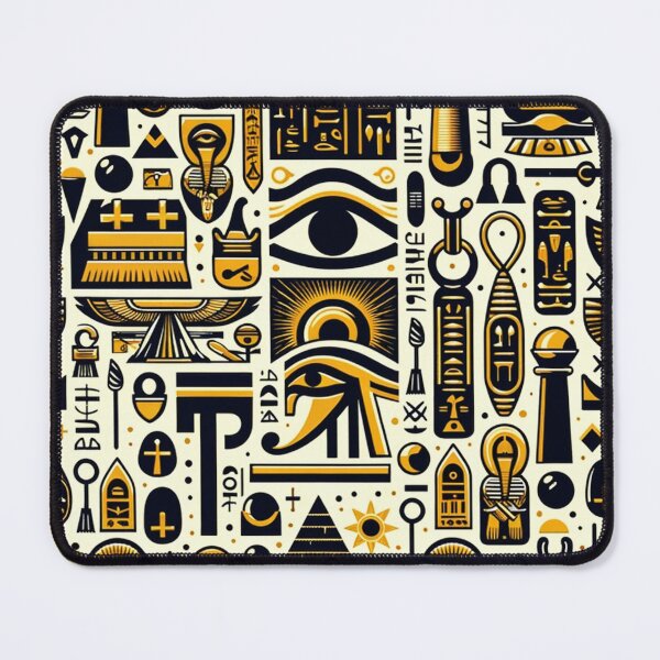 Item preview, Ancient Egyptian Symbols and Hieroglyphic Pattern designed and sold by mpdesigns73.