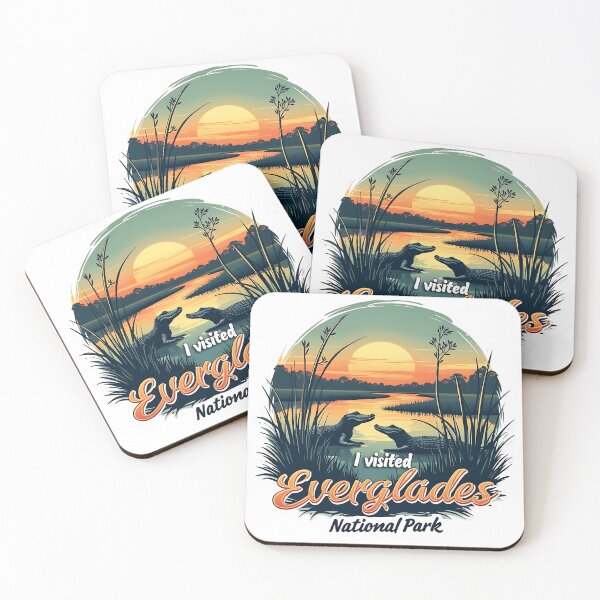 Item preview, Everglades National Park Retro Vector Design designed and sold by tarzbol.