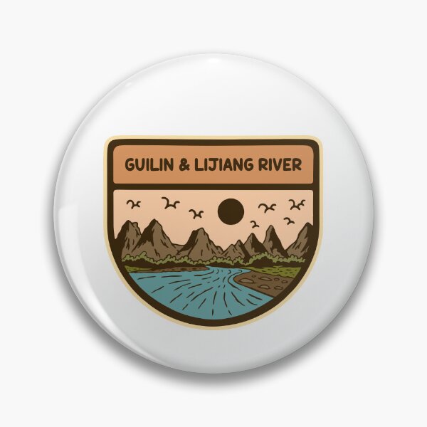 Item preview, GUILIN & LIJIANG NATIONAL PARK BADGE designed and sold by NGAULASTUDIO.