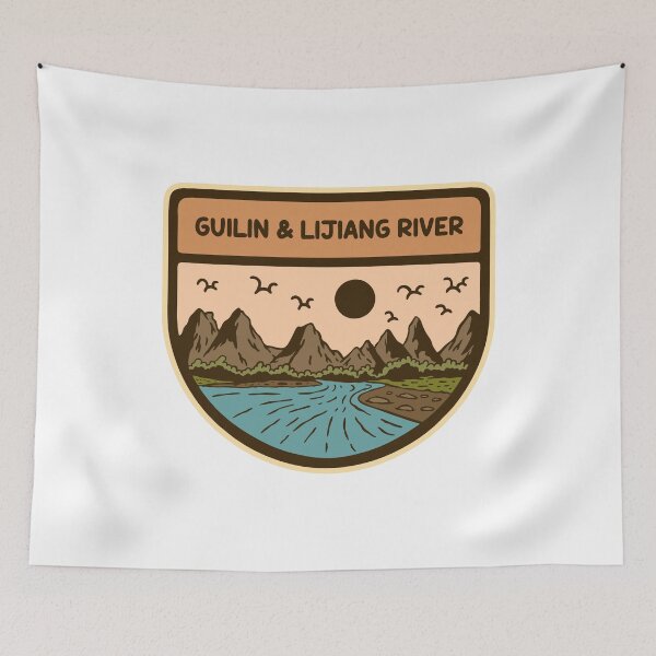 Item preview, GUILIN & LIJIANG NATIONAL PARK BADGE designed and sold by NGAULASTUDIO.