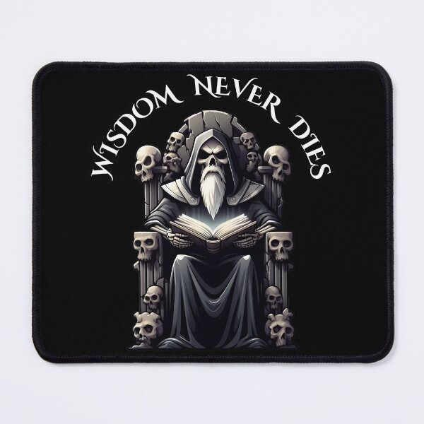 Item preview, Wisdom Never Dies - Eternal Knowledge in Dark Gothic Art designed and sold by Dantin.