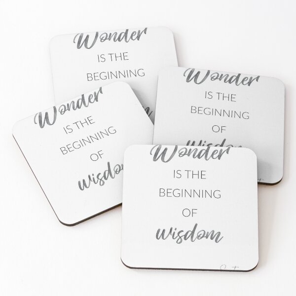 Item preview, Wonder is the Beginning of Wisdom designed and sold by FranceanneTH.
