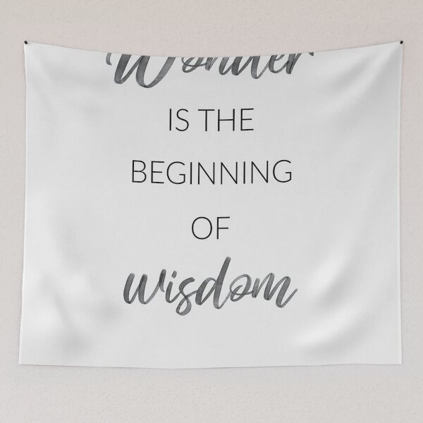 Item preview, Wonder is the Beginning of Wisdom designed and sold by FranceanneTH.