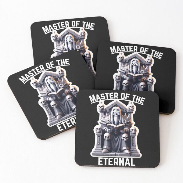 Item preview, Master of the Eternal Design – Skeleton King on Throne with Skulls, Eternal Knowledge in Dark Gothic Art designed and sold by Dantin.