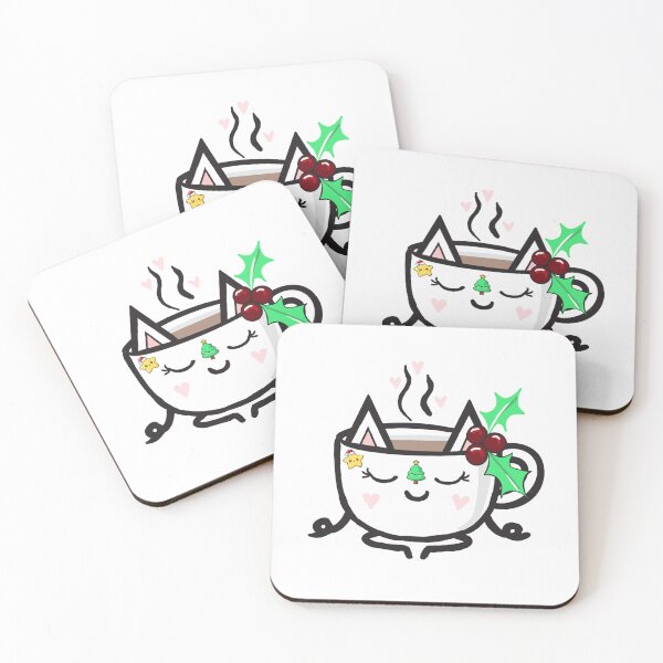Item preview, Christmas Cat Coffee Cool Contented designed and sold by Jorgina Small.