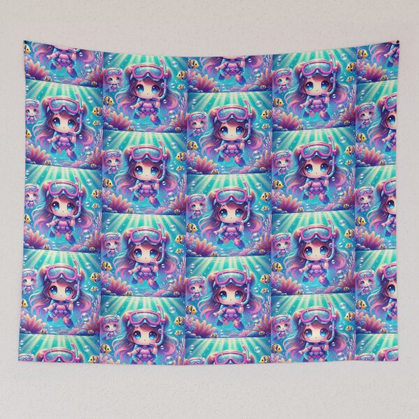Item preview, Kawaii girl diving  designed and sold by EJYURIE.