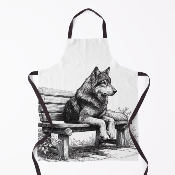 Item preview, The Lone Wolf on the Bench designed and sold by CHRIST5000.