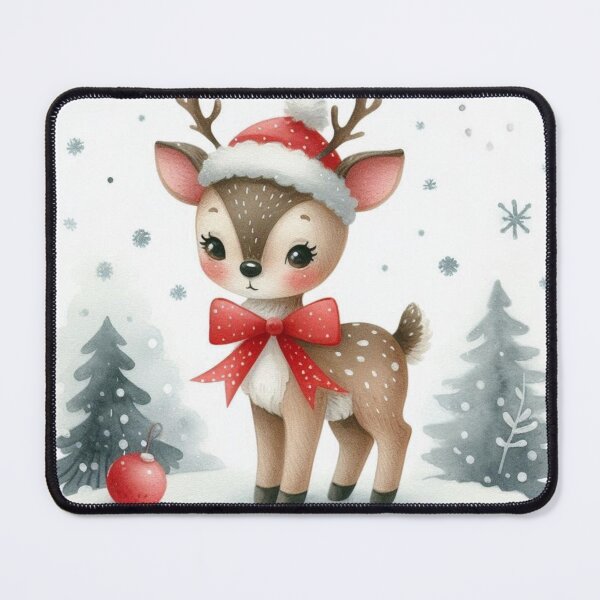 Item preview, A Little Deer’s Christmas Charm designed and sold by Emilyprintart.