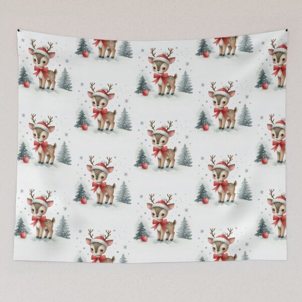 Item preview, A Little Deer’s Christmas Charm designed and sold by Emilyprintart.