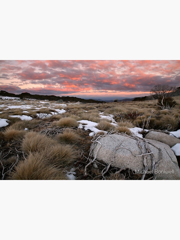 Thumbnail 3 of 3, Canvas Print, Fall's Creek Winter Sunset, Australia designed and sold by Chockstone.