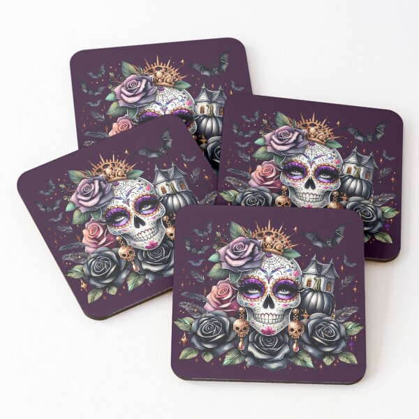 Item preview, Too Glam to Give a Dam Halloween Sugar Skull Queen designed and sold by Margival.
