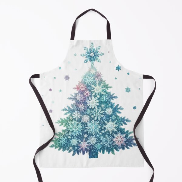 Item preview, Softly Festive: Pastel Christmas Tree with Colorful Snowflakes designed and sold by TeetasticBtque.