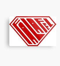 Falafel SuperEmpowered (Red) Metal Print