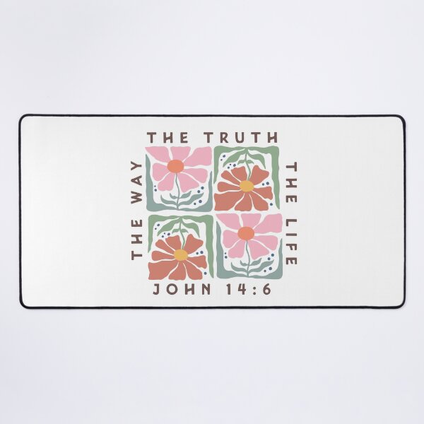 Item preview, John 14:6 The Way, The truth, The Life Christian Boho floral design designed and sold by Dominika Farkašová.
