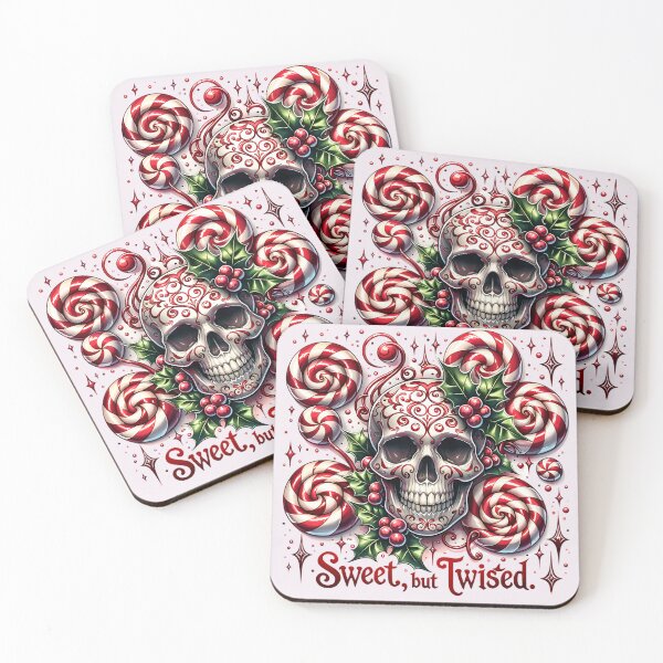 Item preview, Sweet but Twisted Christmas Skull Candy designed and sold by Margival.