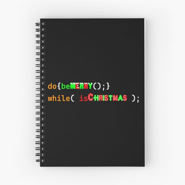 Artikelvorschau, Frohe Weihnachten, do While-Schleife (Programmierdesign) entworfen und verkauft von Red Jacket Technologies.