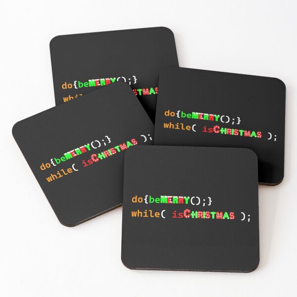 Artikelvorschau, Frohe Weihnachten, do While-Schleife (Programmierdesign) entworfen und verkauft von Red Jacket Technologies.