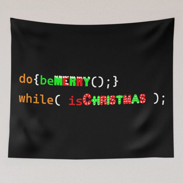 Artikelvorschau, Frohe Weihnachten, do While-Schleife (Programmierdesign) entworfen und verkauft von Red Jacket Technologies.