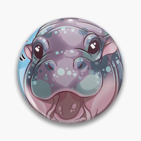 Item preview, Baby Hippo Cute Attack designed and sold by Hyraxisz.