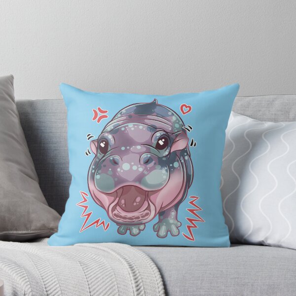 Item preview, Baby Hippo Cute Attack designed and sold by Hyraxisz.