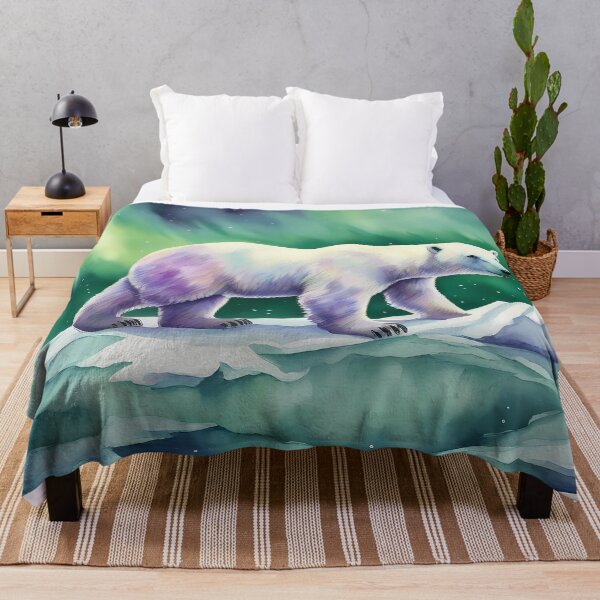 Item preview, Polar Bear in Aurora Borealis designed and sold by CalmnessbyChoice.