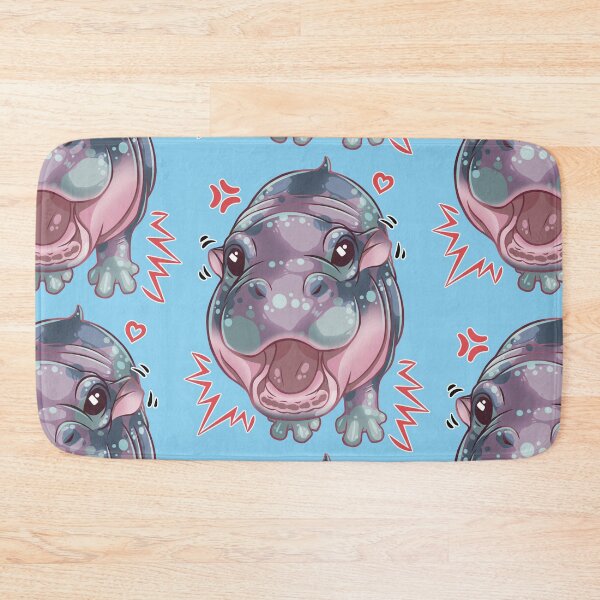Item preview, Baby Hippo Cute Attack designed and sold by Hyraxisz.