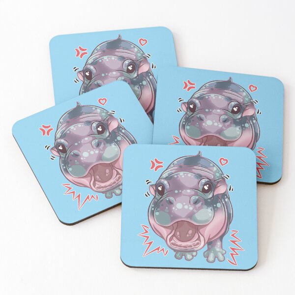 Item preview, Baby Hippo Cute Attack designed and sold by Hyraxisz.