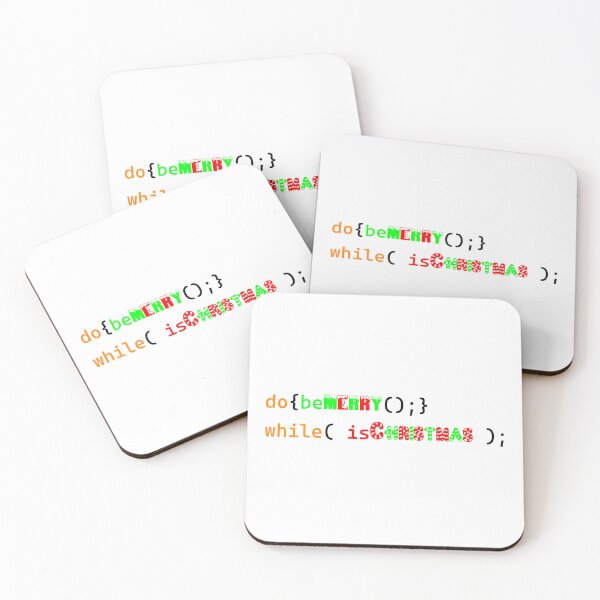 Artikelvorschau, Frohe Weihnachten, do While-Schleife (Programmierdesign) entworfen und verkauft von Red Jacket Technologies.