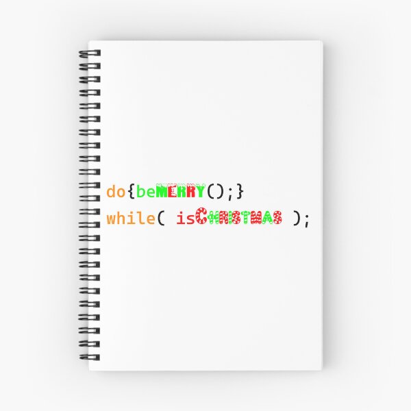 Artikelvorschau, Frohe Weihnachten, do While-Schleife (Programmierdesign) entworfen und verkauft von Red Jacket Technologies.