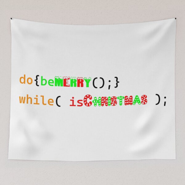 Artikelvorschau, Frohe Weihnachten, do While-Schleife (Programmierdesign) entworfen und verkauft von Red Jacket Technologies.