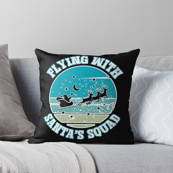 Item preview, FLYING WITH THE SANTA'S SQUAD flying reindeers pulling Santa's sleigh designed and sold by Jt41.