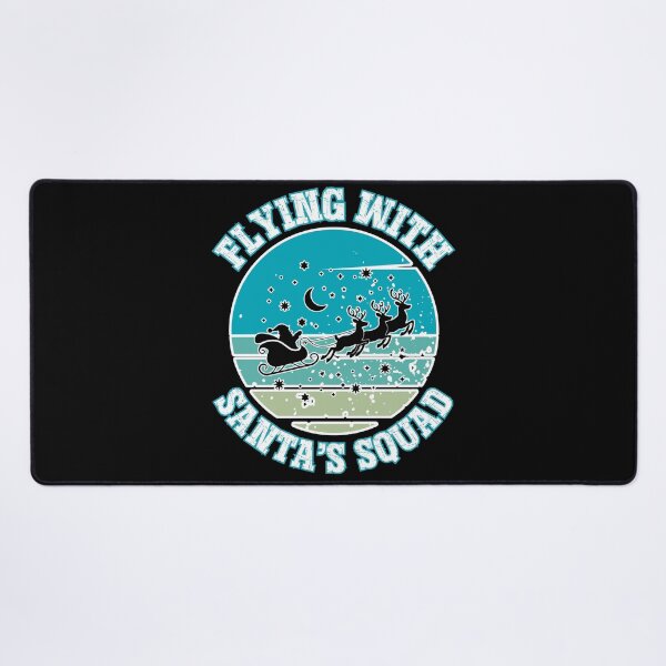 Item preview, FLYING WITH THE SANTA'S SQUAD flying reindeers pulling Santa's sleigh designed and sold by Jt41.