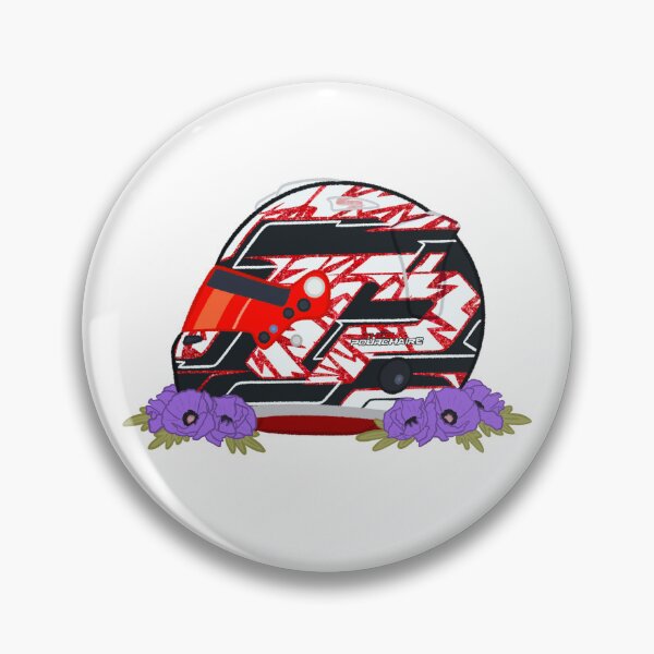 Item preview, Théo Pourchaire 2022 Monaco Helmet With Flowers designed and sold by OriDraws.