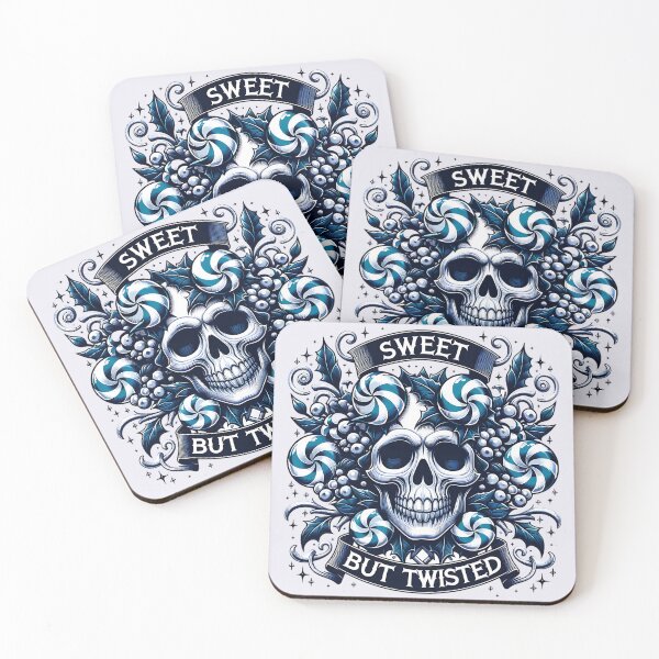 Item preview, Sweet But Twisted Christmas Sugar Skull designed and sold by Margival.