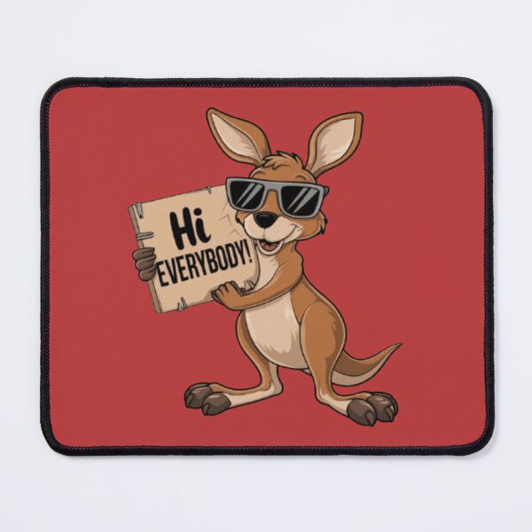 Item preview, Funny Kangaroo with Sunglasses - Say Hi everybody with Style designed and sold by PrintBreeze.