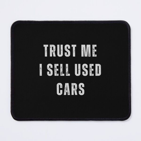 Item preview, Trust me I sell used cars - car bumper designed and sold by CapriCreatives.