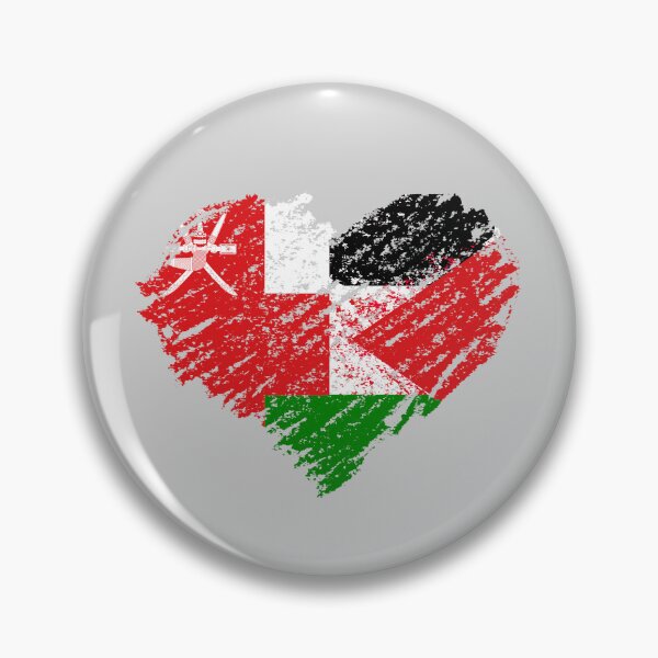 Item preview, Oman Palestine Heart flag Scribble designed and sold by Mo5tar.