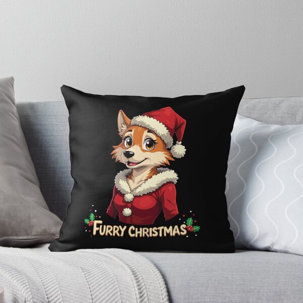 Aperçu de l'œuvre Noël en fourrure. Chatte anthropomorphe femelle en costume de Noël. créée et vendue par twisted-dot.