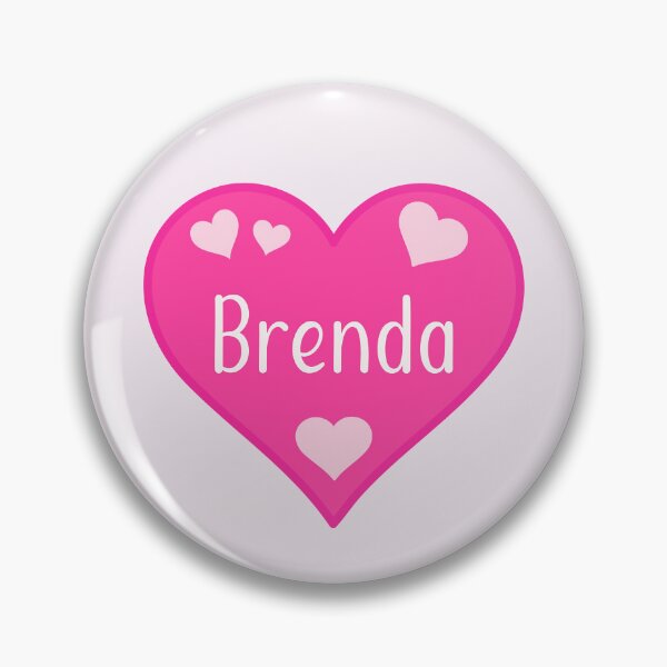 Item preview, Brenda Name Pink Heart  designed and sold by Jeallan Designs.