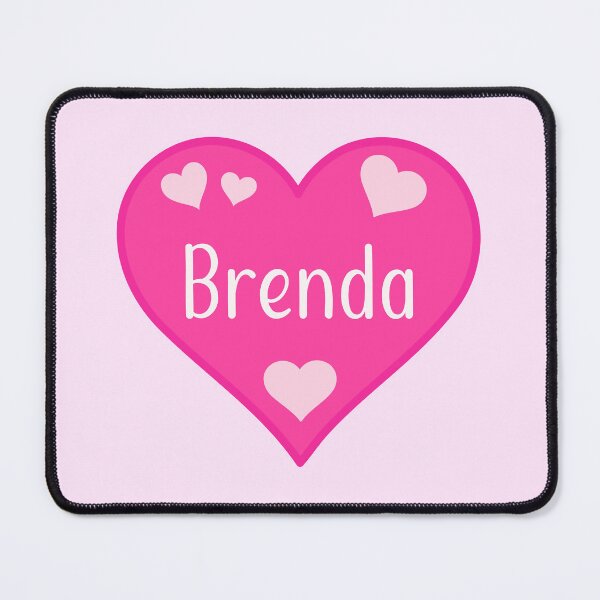 Item preview, Brenda Name Pink Heart designed and sold by Jeallan Designs.