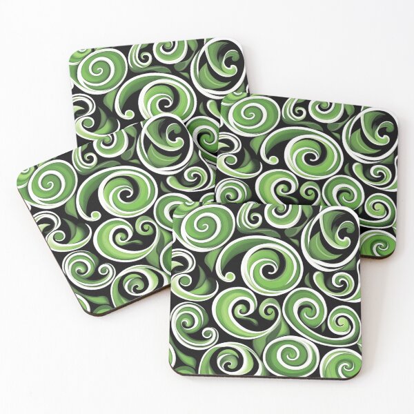 Artikelvorschau, Neuseeland Māori Paua Muster Koru Design 98 entworfen und verkauft von GrinGalore.