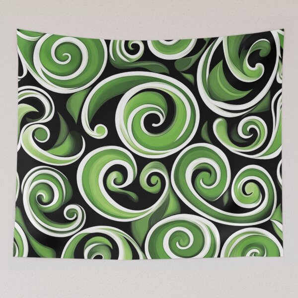 Artikelvorschau, Neuseeland Māori Paua Muster Koru Design 98 entworfen und verkauft von GrinGalore.