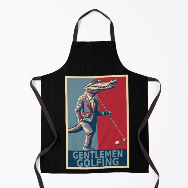 Item preview, Gentlemen Golfing Funny Alligator Golf Player HOPE designed and sold by TrueArtsStore.